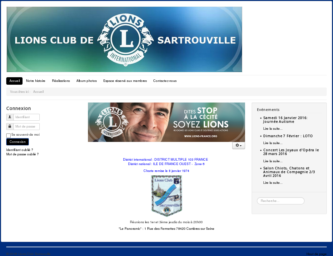 Cliquez pour agrandir lions club sartrouville