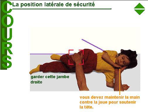 Maquette de cours de secourisme, cliquez sur le carré pour voir le suite